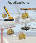 Heavy Duty Cargo Hoisting Net For Industrial Lifting And Transport Built Rugged For Safe Hauls Tear Resistant Polyester Sling