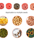 Seed selection for Garden Seed Seeder Hand Push Roller Planter Easy To Use With Clear Seed Storage Box for various crops