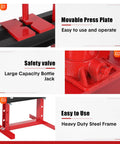 Movable press plate and safety valve of 6 Ton Hydraulic Shop Press H Frame Garage Floor Press With Pressure Gauge.