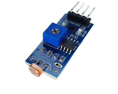 Digital Light Sensor Module For Arduino ESP32 ESP8266 Raspberry Pi Four Pack With Analog And Digital Outputs And Adjustable Threshold Via Potentiometer Three Point Three To Five Volts For Makers And Hobbyists