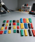 Cool 164 Pc Heat Shrink Tubing Kit With 2 To 1 Ratio Polyolefin Wire Cable Sleeve For Electricians Featuring Eight Sizes From One Mm To Fourteen Mm And High Tensile Strength For Serious DIY Wrangling And Long Lasting Insulation On All Your Wiring, assorted sizes