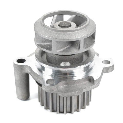 Close-up of a water pump from the Timing Belt And Water Pump Kit For 1998 To 2005 Volkswagen Beetle Golf Jetta 2.0L 8V SOHC