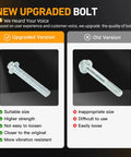Serpentine Belt Tensioner Kit With Idler Pulley And Drive Belt For BMW 3.0L L6 shows upgraded versus old bolt comparison