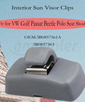 Volkswagen Interior Sun Visor Hook Clip Bracket Set 2 Pcs Replacement For Beetle Lupo EOS Golf GTI Mk4 Jetta Polo