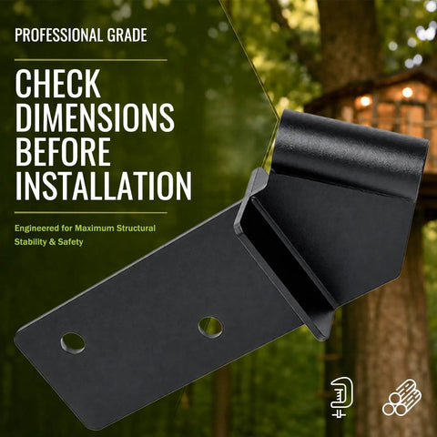 Knee Brace Hardware Kit 1.25 Inch Knee Bracket Compatible showing installation guidelines and professional grade quality.