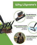 2 In 1 Heavy Duty Garden Hoe With 62 Inch Long Handle Workhorse For Fast Weeding Cultivating Loosening Soil And Grass Removal Lightweight Yet Tough For Veggie Beds And Flower Gardens with ergonomic features and rust-resistant coating