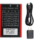 Surface Roughness Tester With 0.01μm Precision, Portable Roughness Gauge For Ra Rq Rz Rt, Dual Range 0.05-15.0μm And 0.1-50.0μm, charger