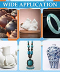 Assorted ceramic and porcelain items to repair with Fast Drying Ceramic Glue Adhesive For Porcelain And Tile Repairs, Quick Fix Bonding Solution.