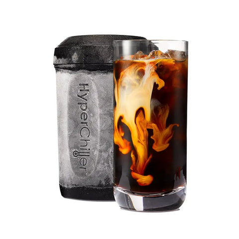 Patented Iced Coffee And Beverage Cooler That Chills In One Minute, Reusable For Iced Tea, Wine, Spirits, Juice, And More, Now Stronger