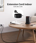 All In One Desktop Charging Station With Twelve Outlet Tower Six And A Half Foot Extension Cord Four USB Ports One USB C And Three USB A For Home Office Dorm Setup Boss Level Power Hub For Any Desk Space, black tower