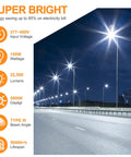 Triple-Setting LED Parking Lot Light With 150W 120W 90W Options, 5000K Dusk-To-Dawn Shoebox Flood, IP65 UL Listed in use on highway