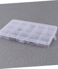 Clear plastic case containing Pro Grade Square Parallel Pin Set With Flat Head Machine Pins, 140-Piece Assortment.