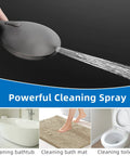 Five Function Handheld Shower Head With High Pressure Power Wash 70.8 Inch Stainless Steel Hose, cleaning spray function.