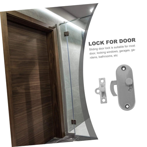 Sliding Barn Door Lock Privacy Latch With Screws Rust Resistant Outswing Door Security for Bathroom Garage Easy Install