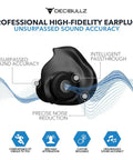 Image of Professional Moldable Ear Plugs With Acoustic Filters For Musicians DJs Gigs And Recording Artists Noise Canceling Ear Protection