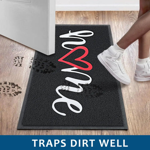 Heavy Duty Non Slip Door Mat For Indoor Outdoor Use 30 By 17.5 Inches, Easy Clean Front Entrance Mat That Grabs Mud Without Absorbing Water
