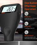 Paint Thickness Gauge Pro Grade for Cars Digital Coating Meter 0 to 2500 Micrometers Car Paint Tester for Used Car Inspections Auto Detailing and Body Shops Measures Coating Thickness with 1 Micrometer Resolution Plus or Minus Three Percent Accuracy, handheld display