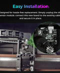 K2 Pro And K2 Plus Filament Detection Board For 3D Printers, Photoelectric Filament Break Sensor Replacement, Runout Sensor That Saves Filament, Compatible With K2 K2 Pro And K2 Plus Models, Easy Direct Install Part. Easy installation close-up on 3D printer extruder board.
