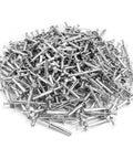 500-Pack Heavy-Duty Hammer-Drive Nails 1/4 Inch By 1-1/2 Inch For Concrete And Brick Walls scattered on a white background
