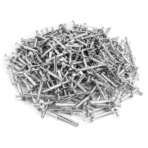 500-Pack Heavy-Duty Hammer-Drive Nails 1/4 Inch By 1-1/2 Inch For Concrete And Brick Walls scattered on a white background