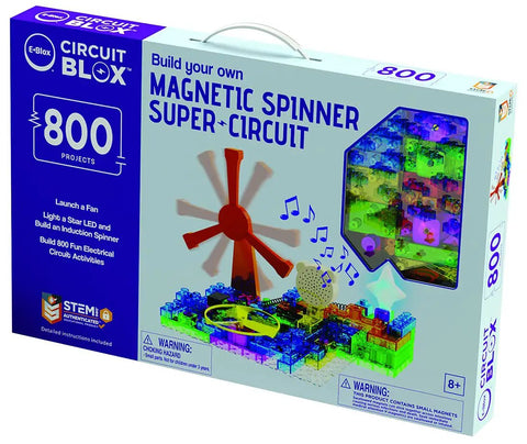 Circuit Builder Kit With 800 Project Blocks For Kids 8 And Up Coding Toys Set That Lights Up And Makes Sounds As You Build Hands On Learn Electronics And Explore Creative STEM Play, boxed