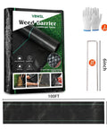 Heavy Duty Weed Barrier Fabric 5 Ft By 100 Ft 3.2 Oz Ground Cover For Landscaping And Gardening Weed Control Mat display