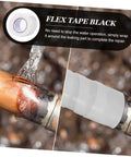 Pipe Waterproofing Tape For Leaks Repair Heavy Duty Sealant Tape shown wrapped on a leaking outdoor metal pipe