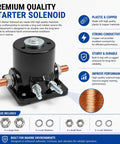 Starter Relay Solenoid Switch For Johnson Evinrude Mercury Marine Outboard Engines 12V Replacement With 18 5808 displayed