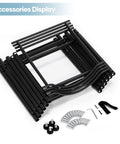 Heavy Duty Steel 5 Gallon Water Jug Rack Space Saving Water Bottle Holder Stand components and accessories shown