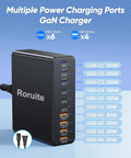 All In One 800W USB C Charging Station With 10 Ports GaN5 PD Fast Charger showing 6 USB-C and 4 USB-A ports