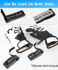 Anti Lost Ski Glove Leash Wrist Straps for Men Who Ski elastic straps shown with gloves for quick on/off and easy access.