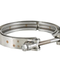 4 Inch Exhaust V Band Clamp For Flange Kits Stainless Steel No Flanges Heavy Duty Rust Resistant Easy Bolt Up Clamp With M8 Bolts