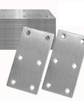Heavy Hitter Stainless Steel Repair Brackets Rock Solid Mending Plates For Woodworking Fixes six-hole joining hardware pack of 20.