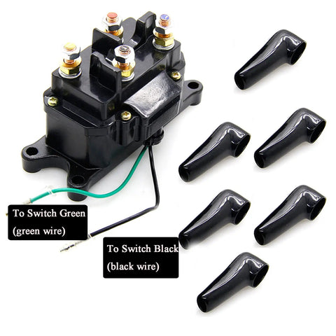 Beefed Up 12V 250A Winch Solenoid Relay Contactor Replacement For ATV UTV Boat And 4x4 Vehicles 3000 To 5000lbs Winch