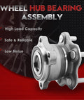 Rear Wheel Bearing And Hub Assembly Fits 2007 2018 Altima 2009 2019 Maxima with high load capacity displayed