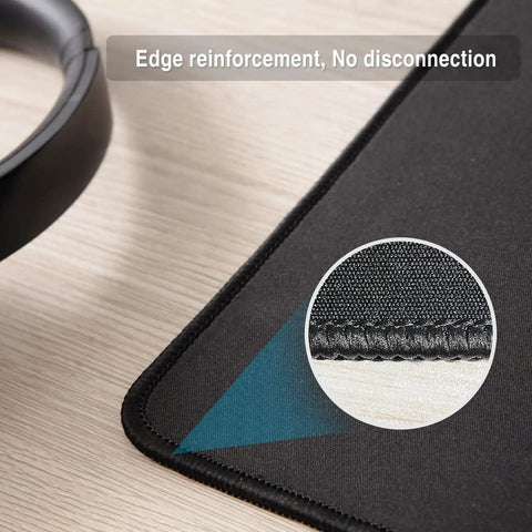 Close-up of 11 Pack Mouse Pads With Reinforced Stitching Edges Washable Non Slip Rubber Base 0.12 Inch Thick Smooth Surface detail