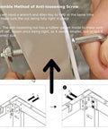 Assembling VINGLI 12 Inch Full Size Bed Frame Heavy Duty Metal Platform using anti-loosening screws and tools detailed in instructions.