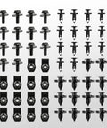 60 Piece Universal Engine Under Cover Splash Shield Fastener Kit With Push Retainers Rivet Clips And Tool For Nissan Infiniti