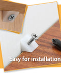 50 Pcs Drawer Repair Wedges And Screws Kit For Sagging Drawers Plastic Angle Fasteners Easy Install Durable DIY Fix For Loose Or Misaligned Drawers