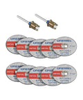 Dremel EZ Lock starter kit: two mandrels and ten 1-1/2 in metal cut-off discs, pack of 2.