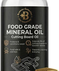 Food Grade Mineral Oil For Wood Cutting Boards And Butcher Blocks All In One Food Safe Wood Conditioner bottle