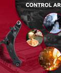 Ultimate Front Control Arms Kit With Ball Joints Fits Subaru Forester 2009 To 2013 Plus Rear Sway Links For A Smooth Ride And Total Handling Upgrade On Your Daily Driver black steel front control arm