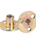 Top Shelf Heavy Duty M10 Screw In Tee Nuts Made From Premium Carbon Steel Round Flange T Nuts showcasing flush mount design for furniture hardware.