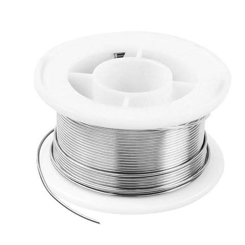 63 37 Tin Lead Rosin Core Solder Wire For Electrical Soldering 0.6mm Diameter 50g spool with silver wire on white reel