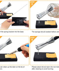 Step-by-step guide for using the Legit 60W Soldering Iron Kit With Five Durable Replaceable Tips And Reliable Temp Control Dial.