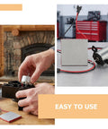 Heat Powered Fireplace Fan Motor Replacement Kit With Metal Construction, Compact Backup Parts For Wood Stove Fans And Electric Fireplaces, Easy Emergency Repair Set For Quick Fixes installed on a stove fan