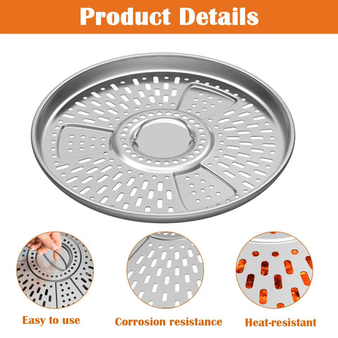 Pellet Adapter for Bonfire Fire Pit, Stainless Steel Dual Fuel Accessory, 17.3 Inch Extension, shown with functional details