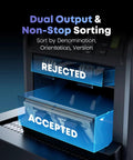 Pro Money Counter Machine With Built In Receipt Printer For Mixed Denomination And Multi Currency, 2 Pocket Sorter displaying accepted and rejected notes