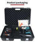 Pro Grade Cordless Hydraulic Punch Kit With 6000mAh Battery and six die sets in carrying case