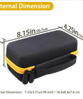 Rugged Hard Case For Fluke 117 116 115 114 113 Digital Multimeters Waterproof Dustproof Shockproof Organizer with dimensions